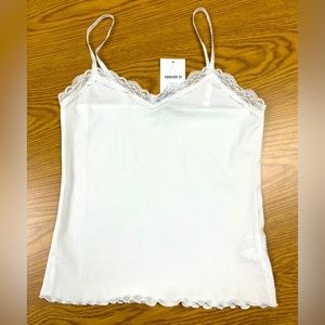 Forever 21 White Laced Camisole